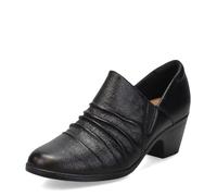 Clarks Donna Emily2 Cove Pumps, Pelle Nera, 39 EU Larga