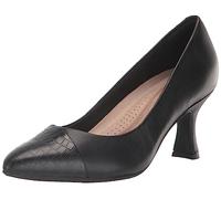 Clarks Donna Kataleyna Rose Pump, Pelle Stampa Croc Nero, 9