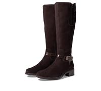 Clarks donna Maye Aster Fashion Boot, Camoscio Marrone Scuro, 6