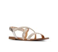 Clarks Donna Sandalo Latreece Ray Argento Interest - Sparkle Grip UK 5,6,7 D