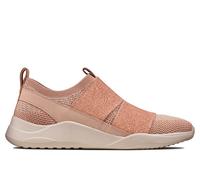 Clarks Donna Sift Slip Scarpe slip-on in pelle beige e rosa