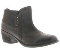 Clarks Donna Stivali Caviglia Neva Lo Pelle Zip Nero Taglia UK