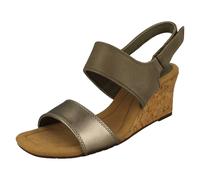 Clarks Donna Zeppa Tacco Cinturino Sandali - Kyarra Faye