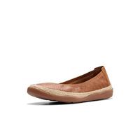 Clarks Elaina Rae, Ballerine Donna, Pelle Marrone Chiaro, 41 EU