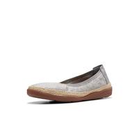 Clarks Elaina Rae, Ballerine Donna, Tessuto Metallico Peltro, 40 EU