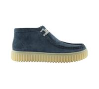 Clarks - Eleganti Stivali Stringati in Suede Blu - -Shoes -Uomo -Blu -44 EU