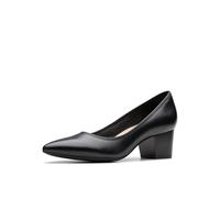 Clarks Ellanie Hope Womens Black Leather, 4.5
