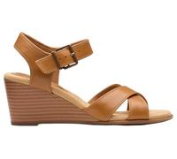 Clarks Emmalae Iris, Sandali Donna, Cinnamon Leather, 41 EU