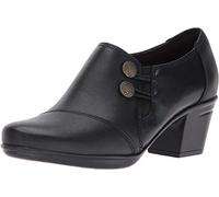 Clarks Emslie Warren, Mocassino Donna, Pelle Nera, 37.5 EU