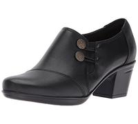 Clarks Emslie Warren, Mocassino Donna, Pelle Nera, 38 EU