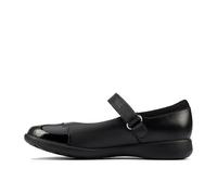 Clarks Etch Beam K, Ballerine, Bambine e ragazze, Pelle Nera, 34 EU