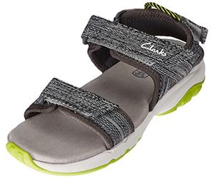 Clarks Expo Sea K, Sandali, Bambini e ragazzi, Grigio (Grey Combi), 29 EU
