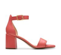 Clarks Ezoria Mae, Sandali Donna, Coral Leather, 39.5 EU