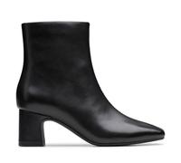 Clarks Fernie Zip Womens Black Leather, 4.5