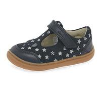 Clarks Flash Mouse Toddler Navy Suede/Leather Childrens Rip Tape Shoes 23 Navy Lea