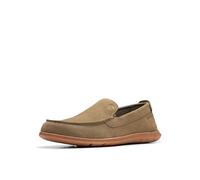 Clarks Flexway Step, Mocassino Uomo, Camoscio Oliva, 40 EU Larga