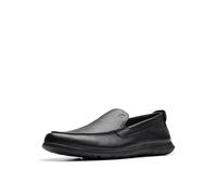 Clarks Flexway Step, Mocassino Uomo, Pelle Nera, 45 EU Larga