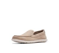 Clarks Flexway Step, Mocassino Basso Uomo, Beige Sand Suede, 44.5 EU