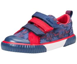 Clarks Foxing Tri K Childrens Navy/Red, 8.5