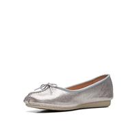 Clarks Freckle Ice, Ballerine Donna, Argento Silver Metallic, 37 EU