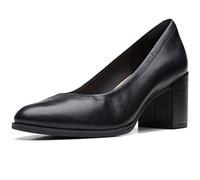 Clarks Freva55 Womens Wide Fit Court Shoes 40 EU Nero