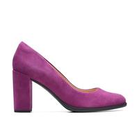 Clarks Freva85 Court, Pump Donna, Camoscio Viola, 41 EU