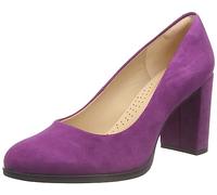 Clarks Freva85 Court Pump, Pelle Scamosciata Viola, 36 EU