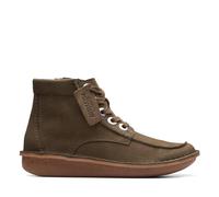 Clarks Funny Cedar Womens Dark Olive Nub, 8