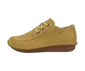 Clarks Funny Dream Womens Yellow Suede, 8