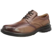 Clarks Gessler Lace, Oxford Uomo, Dark Tan Lea, 45 EU