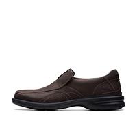 Clarks Gessler Step, Oxford Uomo, Pelle Marrone Scuro, 41 EU Ancho