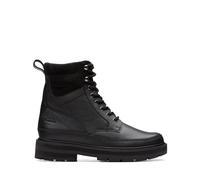 Clarks Girl's Praguestyle K. Mid Calf Boot, Pelle nera, 7.5 UK Child