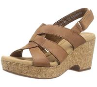 Clarks Originals Sandali con zeppa Donna Giselle Beach pelle Tan 41 EU
