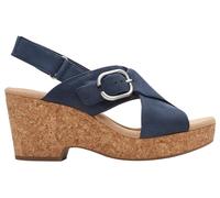 Clarks Giselle Dove, Sandali Donna, Navy Nubuck, 39.5 EU