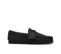 Clarks Godney Boat Black Leather 44