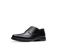 Clarks Grembiule Oxford Cosgrove Uomo, Pelle Nera, 10 Wide