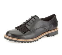 Clarks Griffin Mabel - Brogue Donna, Nero (Black Leather), 37 EU