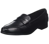 Clarks Hamble Loafer, Mocassini Donna, Nero (Nero Black Leather), 38 EU