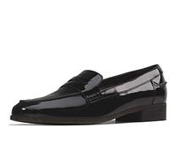 Clarks Hamble Loafer, Mocassini Donna, Nero (Nero Black Pat), 40 EU