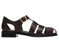 Clarks Hana Sun Womens Dark Brown Lea, 5