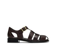 Clarks Hana Sun Womens Dark Brown Lea, 6