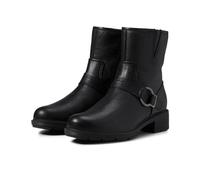 Clarks Hearth Cross - Stivali da donna a metà polpaccio, Pelle nera, 37.5 EU