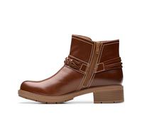 Clarks Hearth Kaylie, Stivali alla Moda Donna, Tan Leather, 36 EU