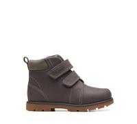 Clarks Heath Strap T, Combat Boot, Bambini e ragazzi, Grigio, 23 EU Larga