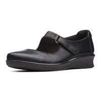 Clarks Hope Henley, Mocassini, Donna, Nero (Black Leather -), 39.5 EU
