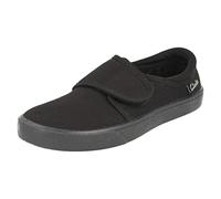 Clarks Hopper Run, Scarpe per Uniforme Unisex - Bambini e ragazzi, Black Fabric 330, 25.5 EU