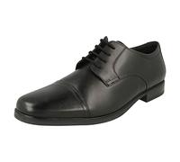 Clarks Howard cap Mens Black Leather, 10