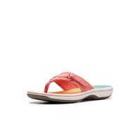 Clarks Infradito Breeze Sea Donna, Multicolore sintetico, 38 EU