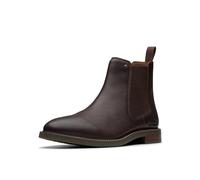 Clarks Jaxen Easy Chelsea Stivali Uomo, Marrone martellato, 42 EU