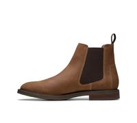 Clarks Jaxen Facile, Stivali Chelsea Uomo, Pelle Scamosciata Cola, 41 EU